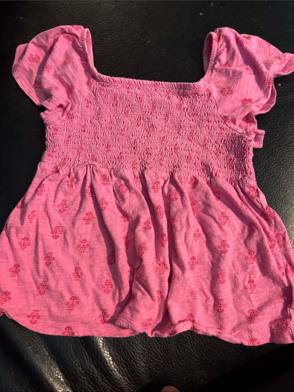Old Navy Pink Smocked Top